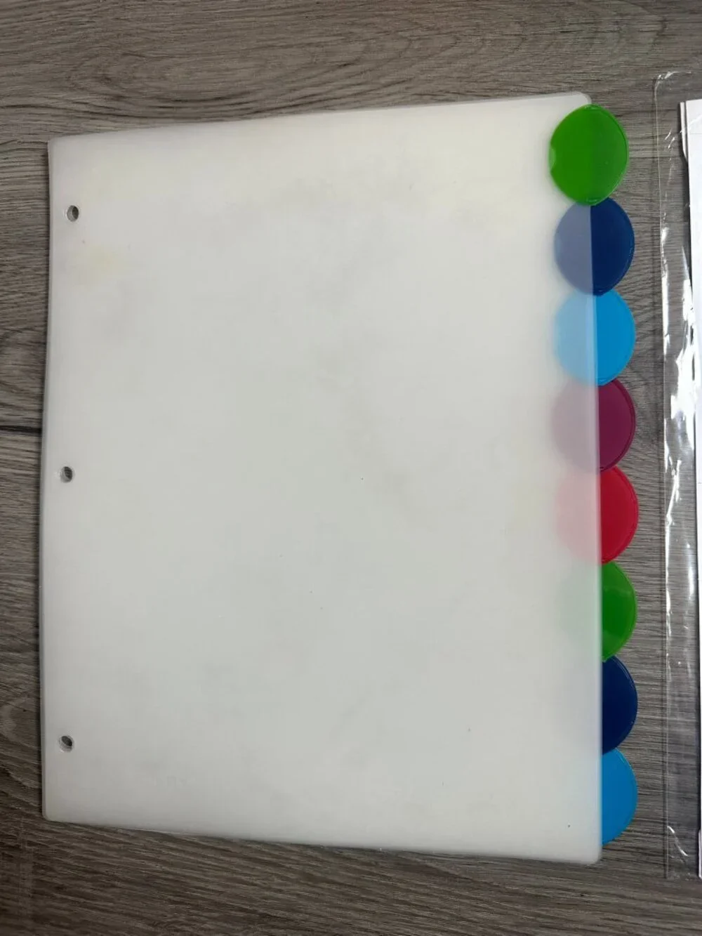 Avery Insertable Dividers for 3 Hole Binder 8 Tabs 11231 - Clear / Color - Round